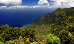 Napali_Coast_Kauai_waterfalls_водопады_Кауаи_острова_красивый_пейзаж